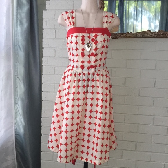 DV & DN Dresses & Skirts - DV&DN ROCKABILLY RETRO Red white polkadot dress S